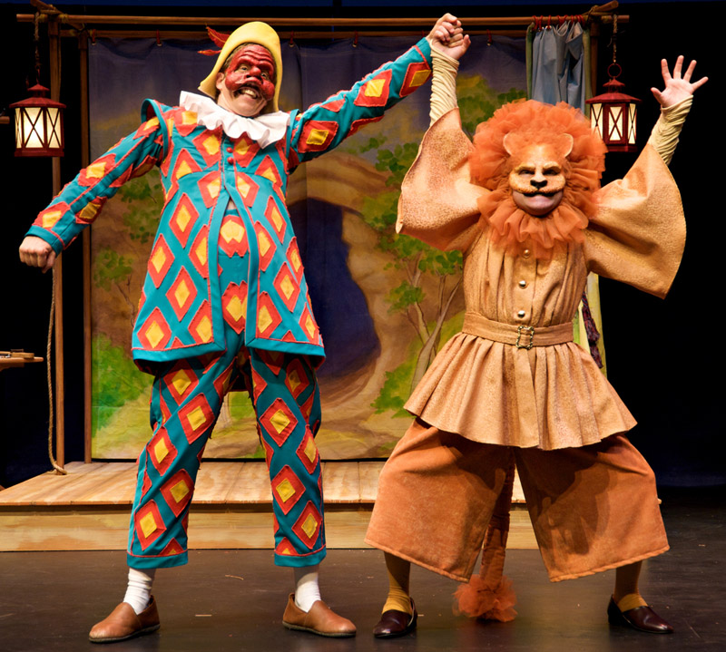 On stage with Scotty Jeffers in Androcles and the Lion - Childsplay